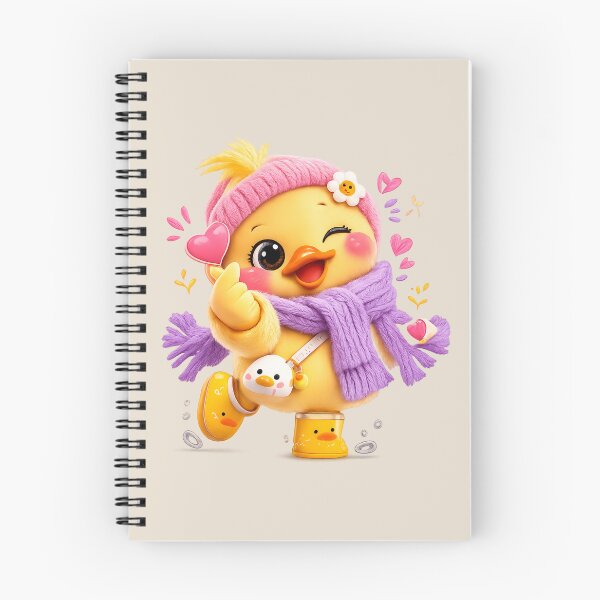 Item preview, Kawaii Duck Finger Heart | Cute Korean Rainy Day designed and sold by Moons Studio.