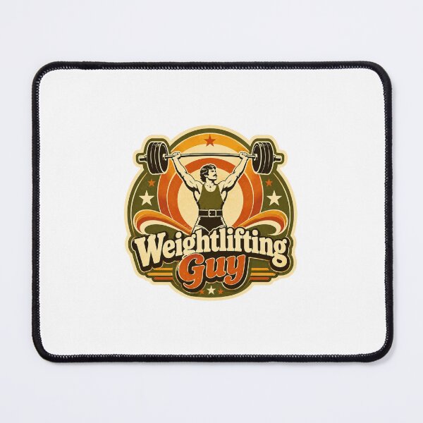 Item preview, Weightlifting Gift - Retro 70s designed and sold by RedRubyBubble.