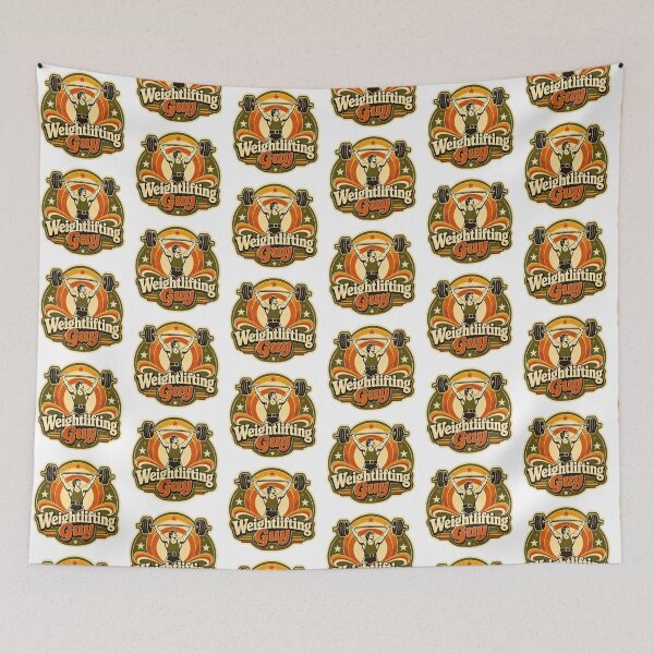 Item preview, Weightlifting Gift - Retro 70s designed and sold by RedRubyBubble.