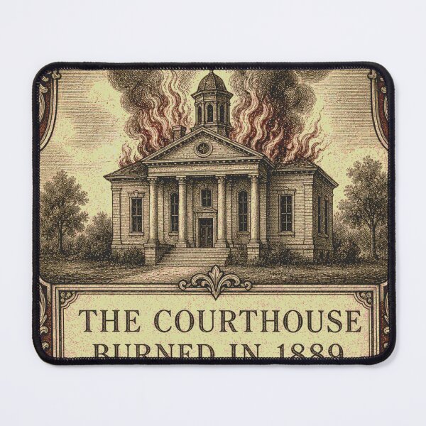 Item preview, The courthouse burned down in 1889. Lost files. designed and sold by BoosterShop.