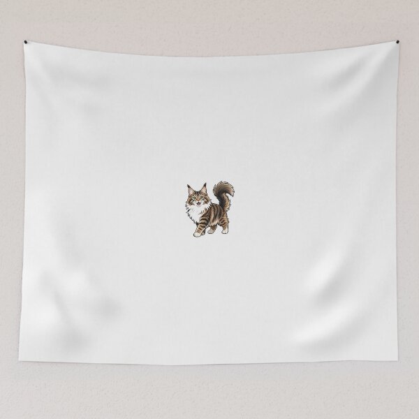 Item preview, Maine Coon Cat Gift - Cute designed and sold by RedRubyBubble.