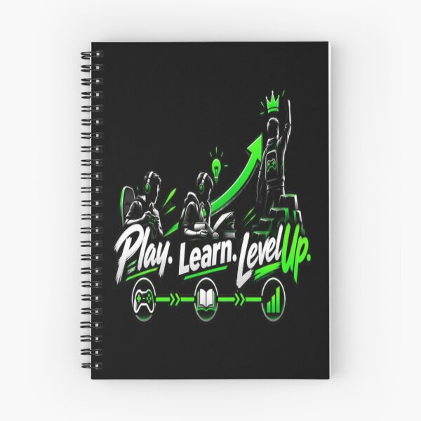 Item preview, Play Learn Level Up  Gaming Education & Personal Growth Motivational Design designed and sold by v6ziix.