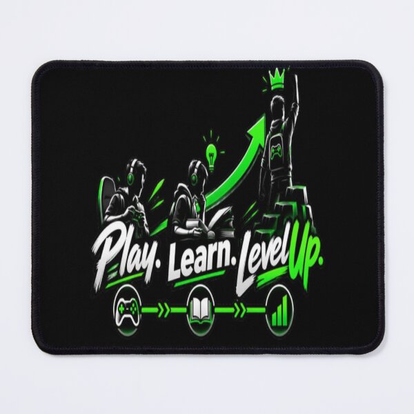 Item preview, Play Learn Level Up  Gaming Education & Personal Growth Motivational Design designed and sold by v6ziix.