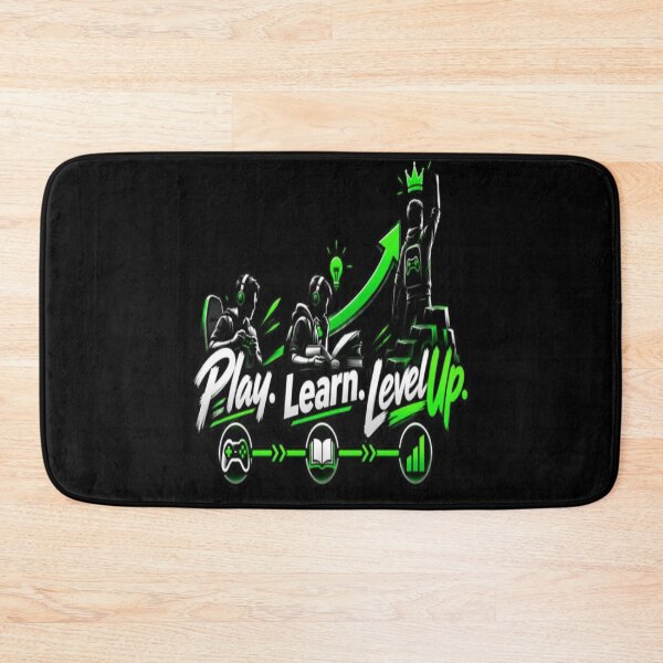 Item preview, Play Learn Level Up  Gaming Education & Personal Growth Motivational Design designed and sold by v6ziix.