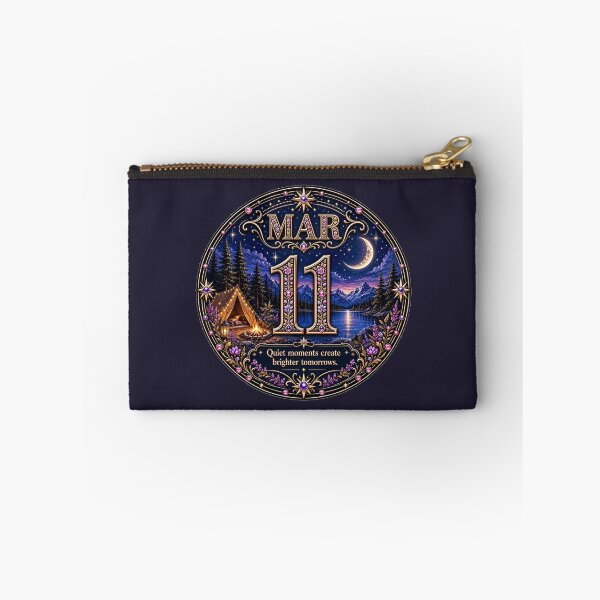 Item preview, March 11 Moonlit Camping Birthday Design designed and sold by LunaMoments.