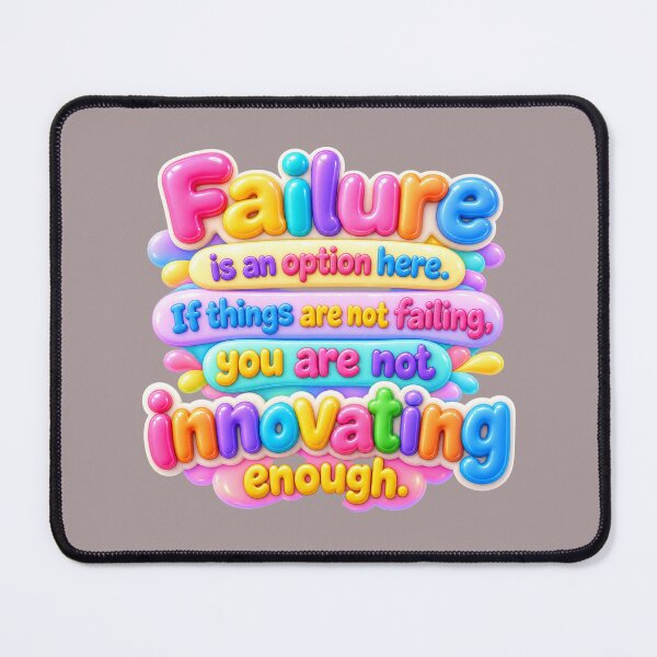 Item preview, Failure Is An Option | Innovate & Risk Tech Entrepreneur Quote Graphic Design designed and sold by ManggaeJM.