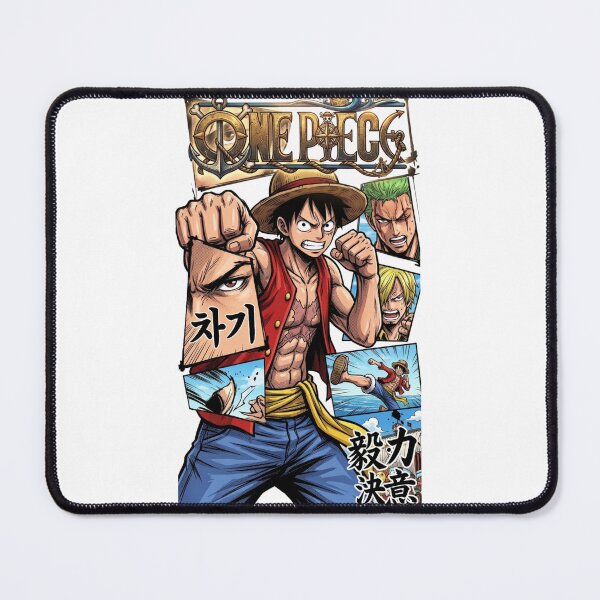 Item preview, One Piece Luffy Straw Hat Pirates Comic Panel Collage designed and sold by FreakToons.