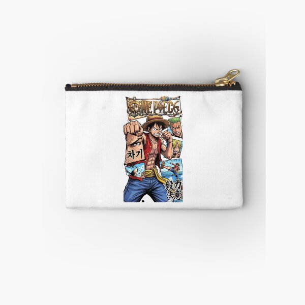 Item preview, One Piece Luffy Straw Hat Pirates Comic Panel Collage designed and sold by FreakToons.