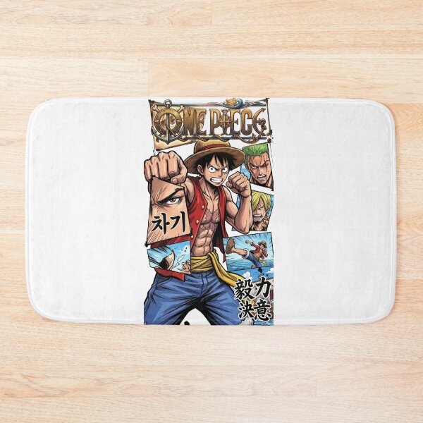 Item preview, One Piece Luffy Straw Hat Pirates Comic Panel Collage designed and sold by FreakToons.