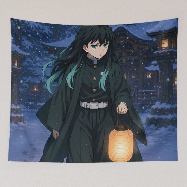 Item preview, Muichiro Tokito Demon Slayer Snow Lantern Walk designed and sold by mildaclairmo.
