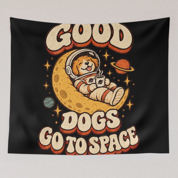Item preview, GOOD DOGS GO TO SPACE designed and sold by markbutler510.