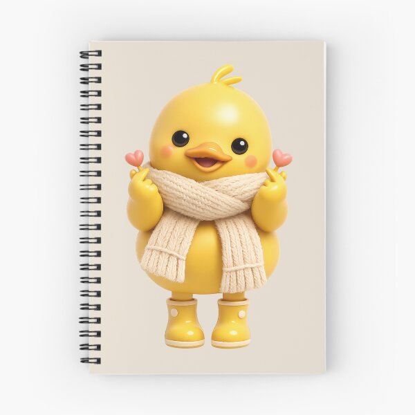 Item preview, Kawaii Duck Finger Heart | Cute Korean Rainy Day designed and sold by Moons Studio.
