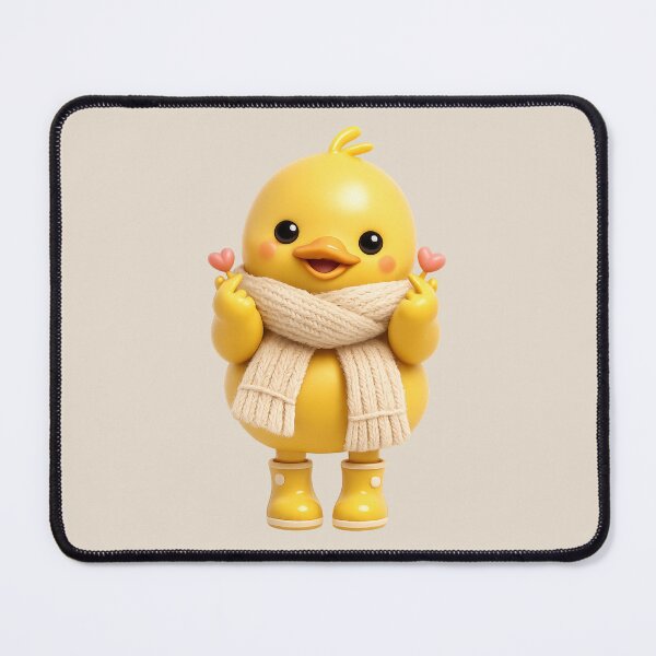Item preview, Kawaii Duck Finger Heart | Cute Korean Rainy Day designed and sold by Moons Studio.