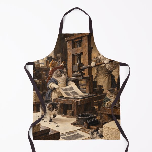 Item preview, Cats at the Wooden Press designed and sold by Ocelot-T.