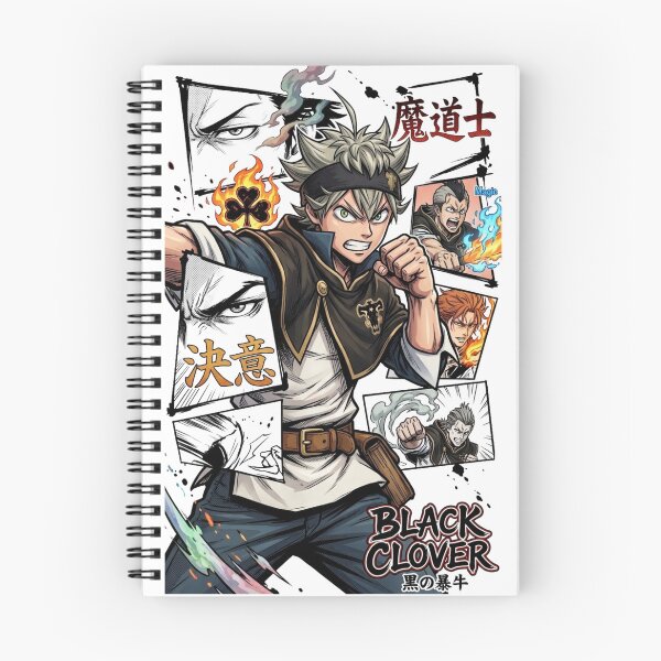 Item preview, Black Clover Asta Black Bulls Manga Panel Collage designed and sold by FreakToons.