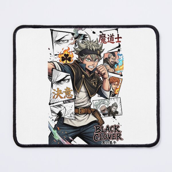 Item preview, Black Clover Asta Black Bulls Manga Panel Collage designed and sold by FreakToons.