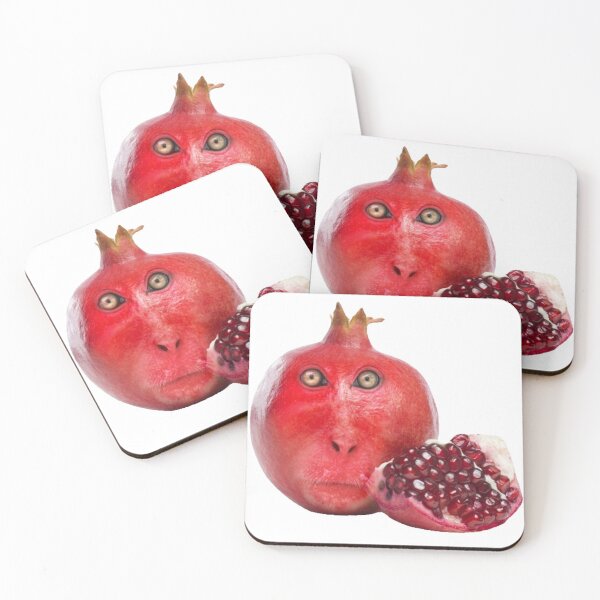 Item preview, Scary Pomegranate Macaque  designed and sold by ProducePrimates.
