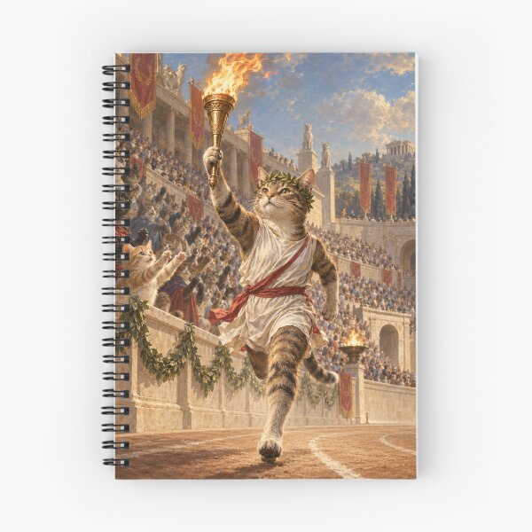 Item preview, Torchbearer Cat Enters the Stadium designed and sold by Ocelot-T.