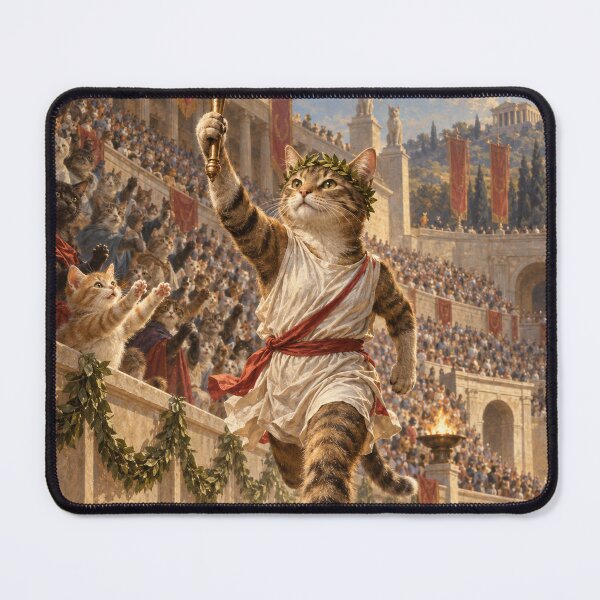 Item preview, Torchbearer Cat Enters the Stadium designed and sold by Ocelot-T.