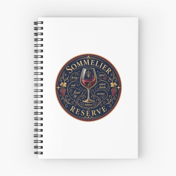 Item preview, Sommelier - Reserve Wine Vintage Badge Wine Connoisseur designed and sold by RedRubyBubble.