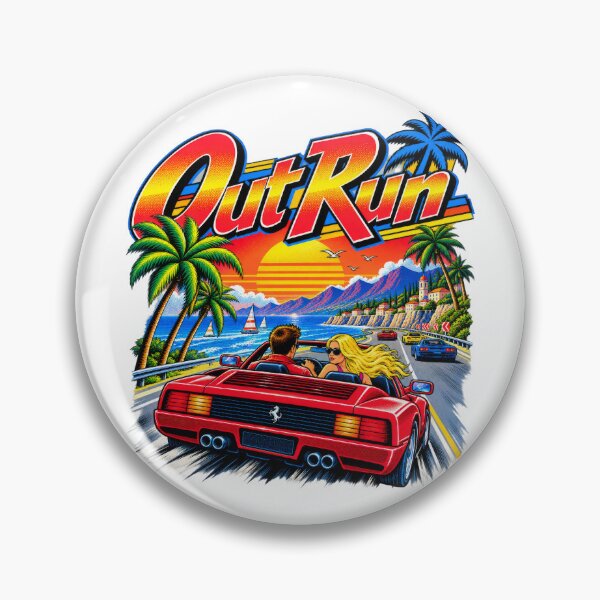Item preview, OutRun – Retro Arcade Road Trip designed and sold by DopeyRobot.
