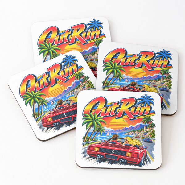 Item preview, OutRun – Retro Arcade Road Trip designed and sold by DopeyRobot.