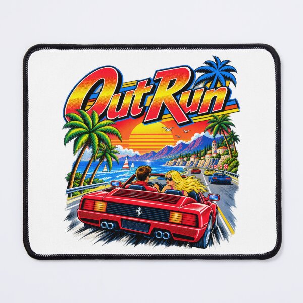 Item preview, OutRun – Retro Arcade Road Trip designed and sold by DopeyRobot.