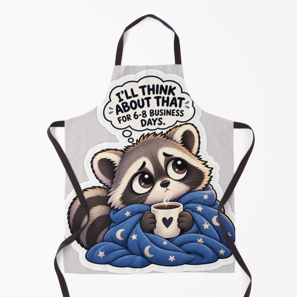 Item preview, Overthinking Raccoon - I'll Think About That designed and sold by NovaToons.