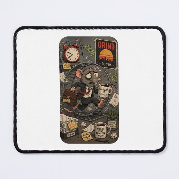 Item preview, Rat Race Gift - Corporate Dark Humor Phone Case designed and sold by RedRubyBubble.