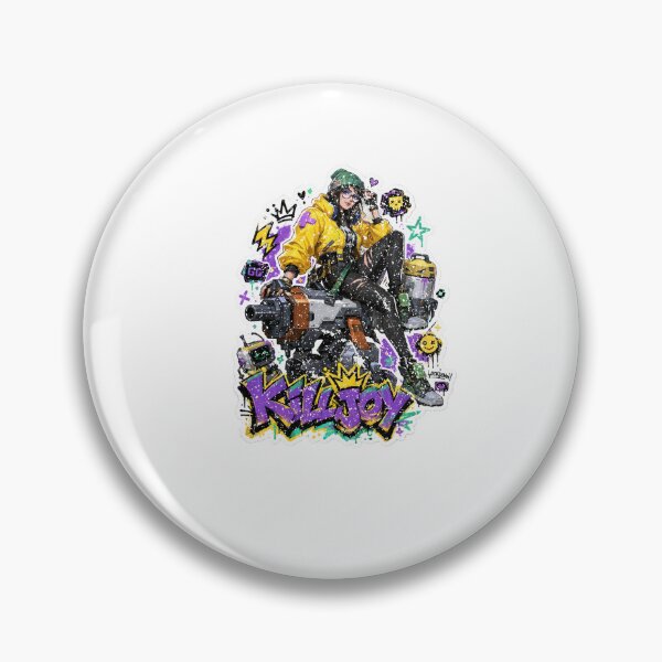 Item preview, Valorant Killjoy Turret Doodle Fan Art Classic  designed and sold by glennacanfield.
