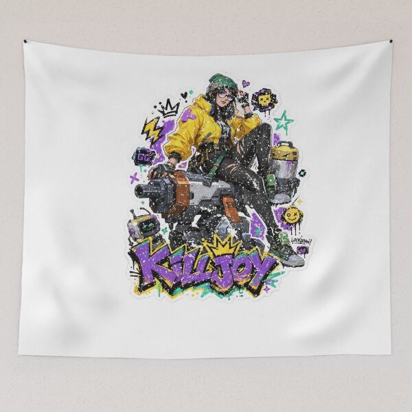 Item preview, Valorant Killjoy Turret Doodle Fan Art Classic  designed and sold by glennacanfield.