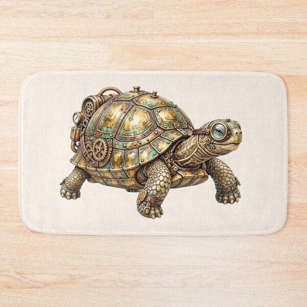 Item preview, Steampunk Turtle – Vintage Watercolor Mechanical Tortoise designed and sold by SweetLilith.