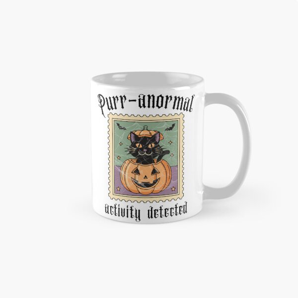 Item preview, Purr-anormal Activity Detected, Halloween designed and sold by CozyCrafts04.