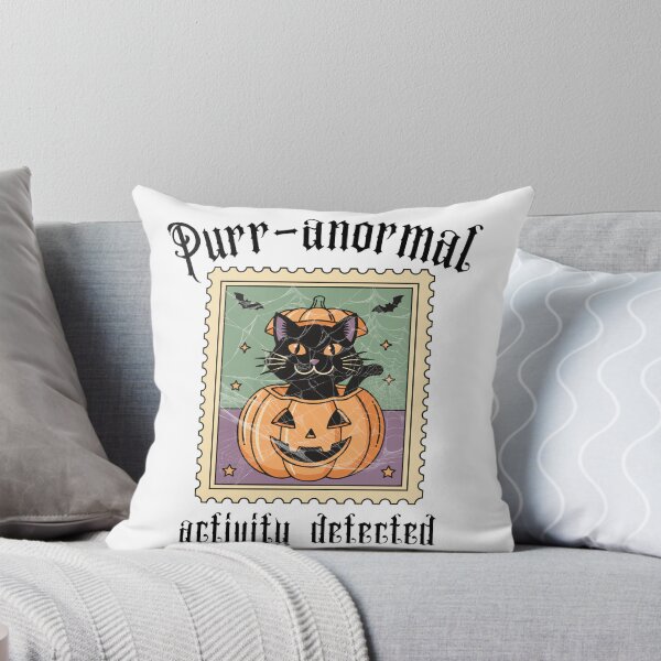 Item preview, Purr-anormal Activity Detected, Halloween designed and sold by CozyCrafts04.