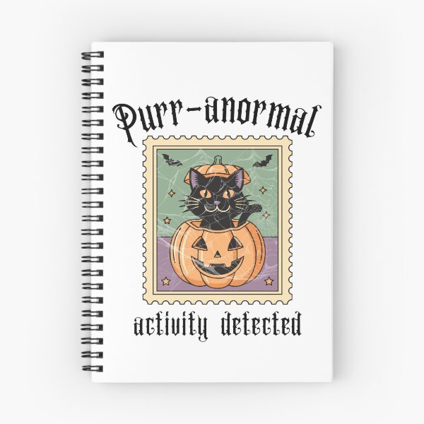 Item preview, Purr-anormal Activity Detected, Halloween designed and sold by CozyCrafts04.