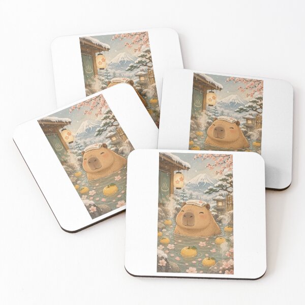 Item preview, Capybara Gift - Onsen Hot Spring Phone Case designed and sold by RedRubyBubble.