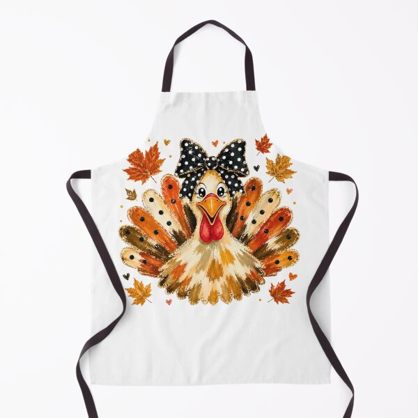 Item preview, Cute Thanksgiving Turkey Black Bow Autumn Fall Leaves Graphic designed and sold by DYAFLK.