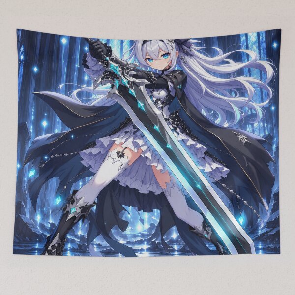 Item preview, Elaria – Cyber Paladin Anime Girl designed and sold by Revyra Design .