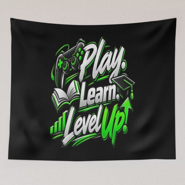 Item preview, Play Learn Level Up  Gaming Education  Personal Growth Motivational Design designed and sold by v6ziix.