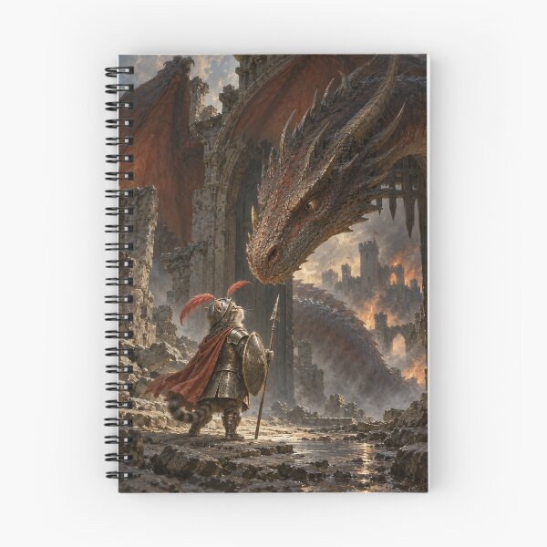 Item preview, Armored Cat Faces the Dragon designed and sold by Ocelot-T.