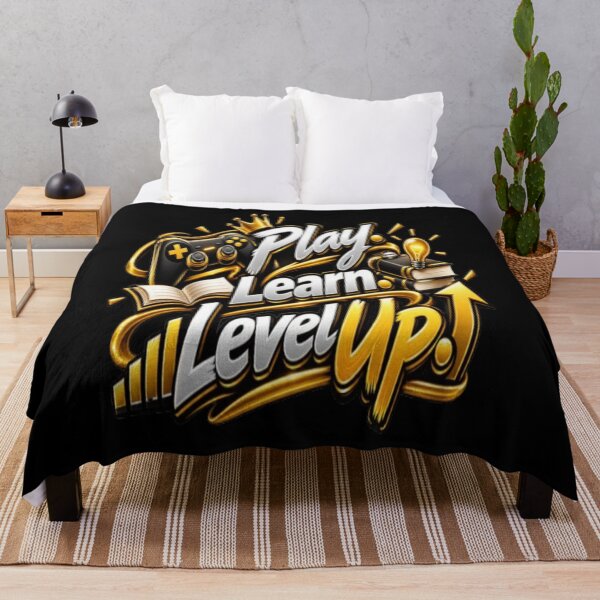 Item preview, Play Learn Level Up – Gaming Education & Personal Growth Motivational Design designed and sold by v6ziix.