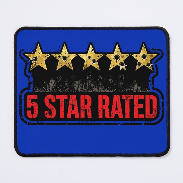 Item preview, 5 Star Rated Wanted designed and sold by GeeklyShirts.