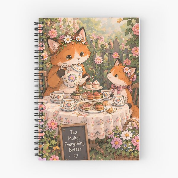 Item preview, Fox Tea Party – Cute Fox Design designed and sold by KWW SHOP.