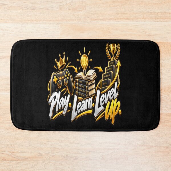 Item preview, Play Learn Level Up  Gaming Education  Personal Growth Motivational designed and sold by v6ziix.