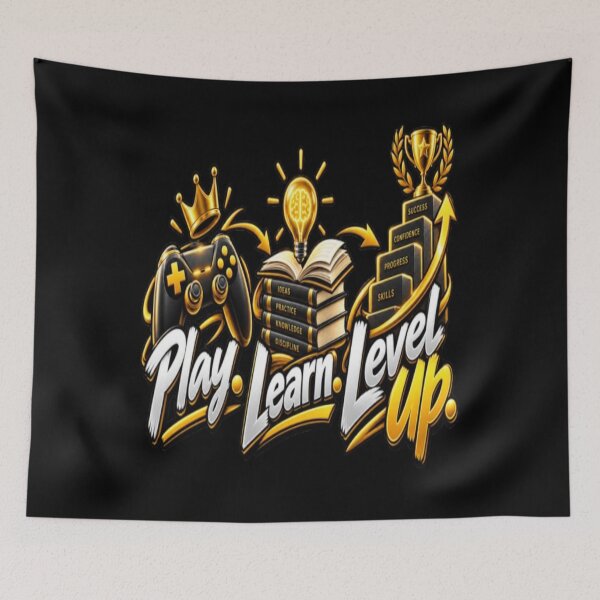 Item preview, Play Learn Level Up  Gaming Education  Personal Growth Motivational designed and sold by v6ziix.