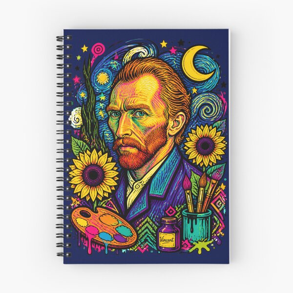 Item preview, Psychedelic Neon Vincent Van Gogh Starry Night Pop Art designed and sold by Skyrocketz.