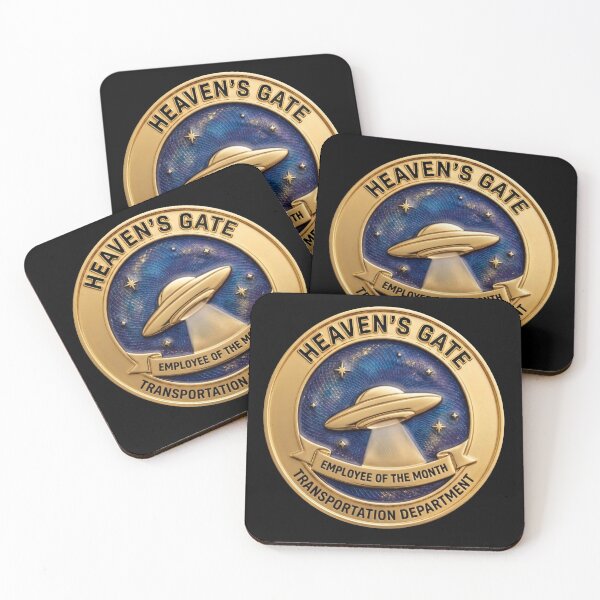Item preview, Heaven's Gate Transportation Dept - Employee of the Month Fake Badge designed and sold by RogueSquirrels.