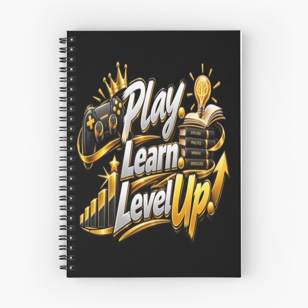 Item preview, Play Learn Level Up  Gaming Education  Personal Growth Motivational Design designed and sold by v6ziix.