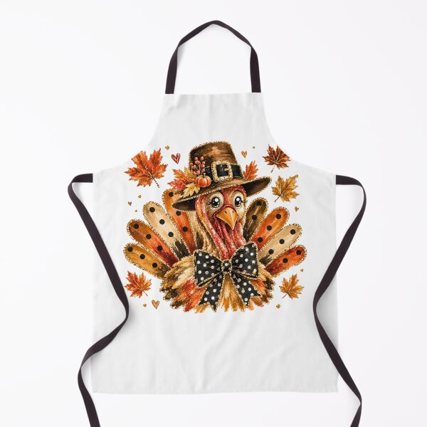 Item preview, Cute Thanksgiving Turkey Pilgrim Hat Black Bow Tie Autumn Fall Graphic designed and sold by DYAFLK.