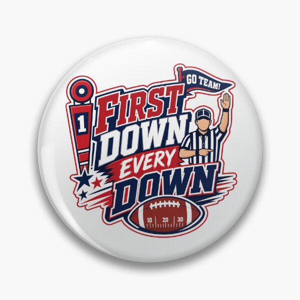 Item preview, Football Gift - First Down designed and sold by RedRubyBubble.